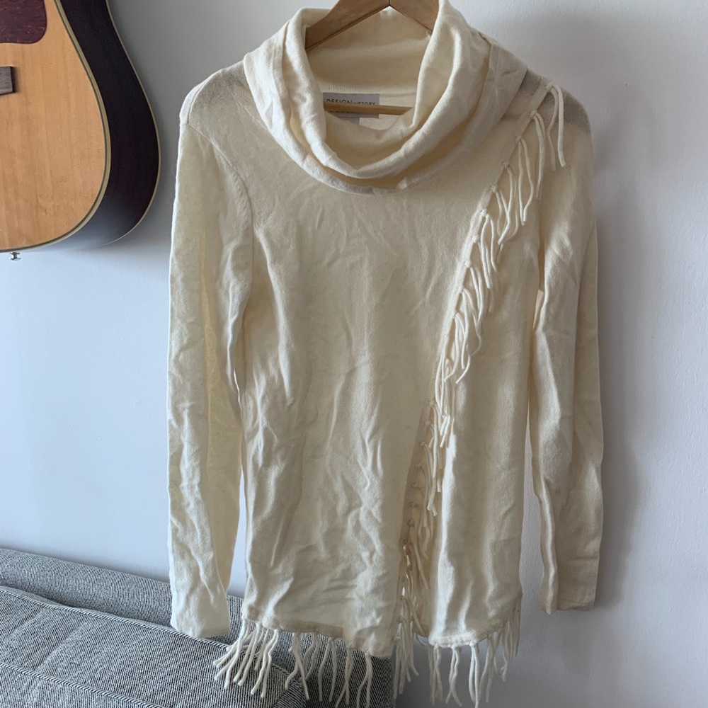 [SOLD] Fringe Cashmere Sweater